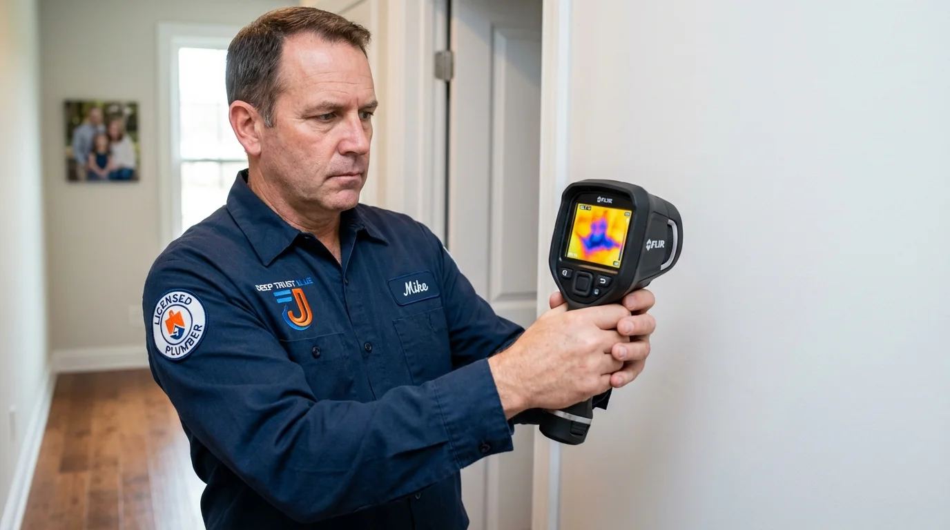Thermal imaging leak detection by Johns Plumbing LLC in Bracey